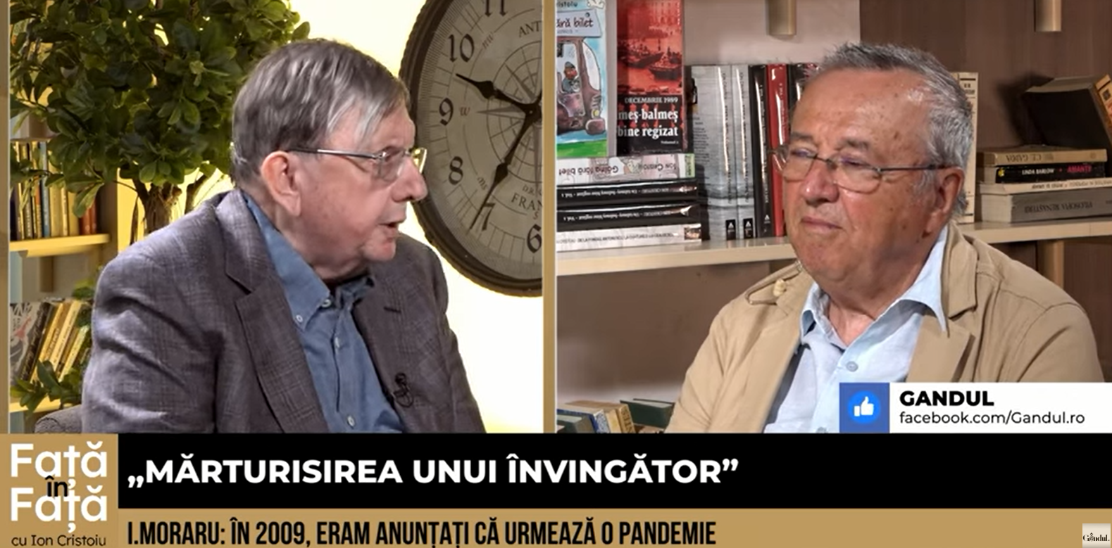 Arafat o punea de-o pandemie încă din 2009. Ce l-a împiedicat atunci? Destăinuirea lui Ioan Moraru față în față cu Ion Cristoiu la Gândul Live. VIDEO – Cerul, Codrul și Pârăul