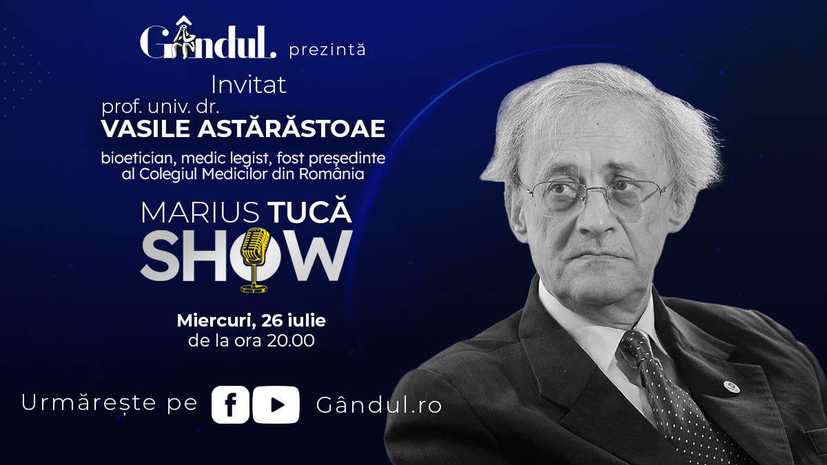 Doctorul Vasile Astărăstoae, concluzii după pandemie, la Marius Tucă Show: Știința nu este deasupra omului, știința este un instrument. Să ne întoarcem la bunul simț! VIDEO – Cerul, Codrul și Pârăul