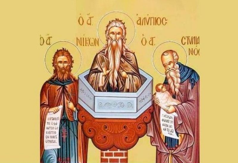 26 noiembrie: Pomenirea Cuviosului Alipie Stâlpnicul și a Cuviosului Iacov Pustnicul. Sfântul Stelian, ocrotitorul copiilor. Cuviosul Nicon, propovăduitorul Pocăinței – Cerul, Codrul și Pârăul